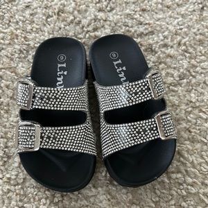 Toddler Rhinestone Sandals—I am reposting because the actual size was a 6.
